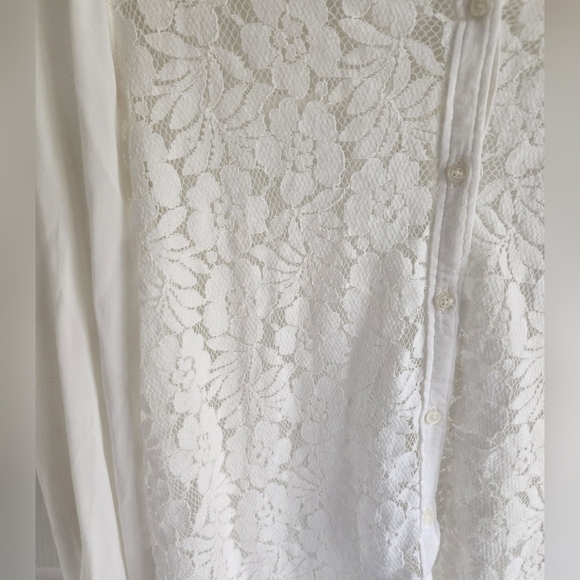 Hollister Floral lace button up shirt. Size Xs Y2K - Picture 3 of 9